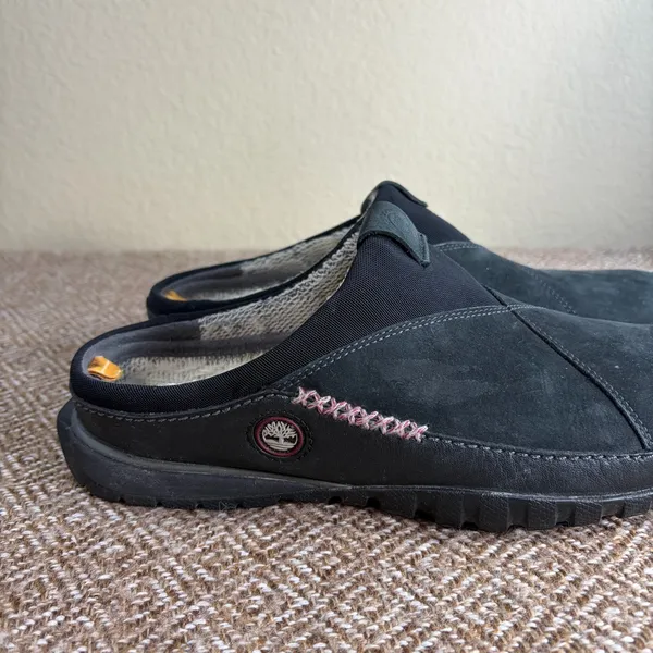 Timberland x Smartwool Power Lounger Clogs Sz 9 Black Suede Casual Outdoor Comfy - Image 2