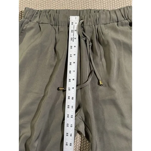 ALLIE ROSE Women's Black‎ Lightweight Green Joggers Cargo Size Medium - Image 7