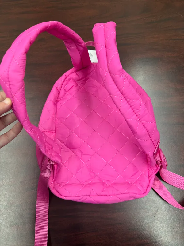 NWT Pink Quilted Puffer Mini Backpack - Image 4