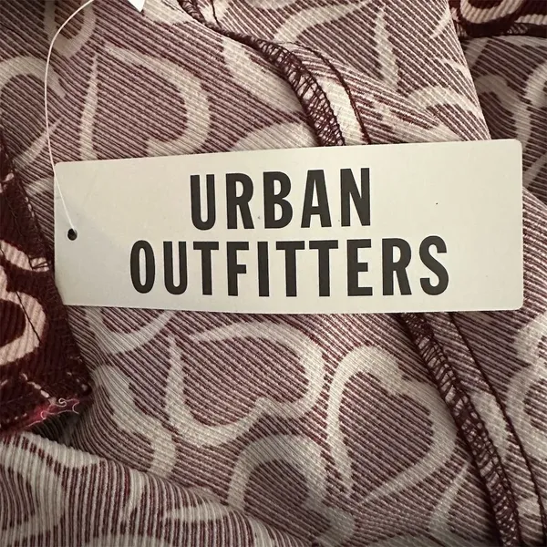 Urban Outfitters‎ Love Print Mini Skirt Red Women's Size S Casual Party Romantic - Image 6