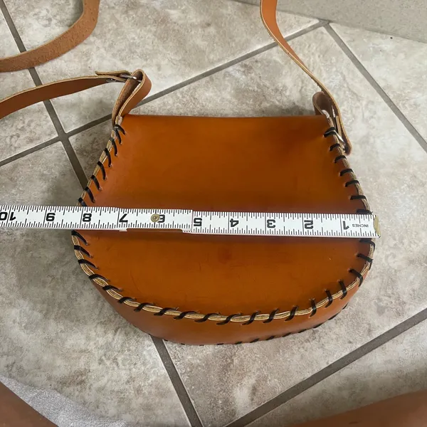 Hand tooled Leather‎ Crossbody Bag Floral Shoulder Bag Western Purse mexican - Image 8