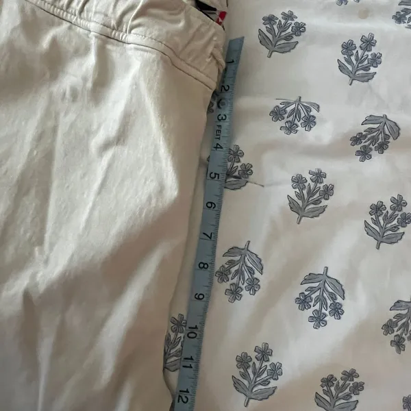 American Giant‎ Womens XXL White Cotton Blend Drawstring Straight Leg Pants USA - Image 6