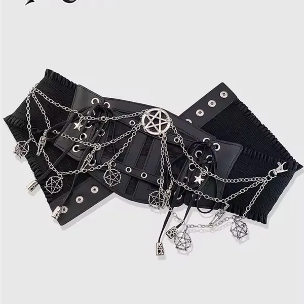 Black Gothic Chain Belt - Image 5