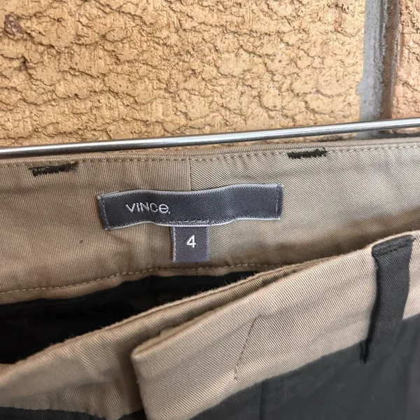 Vince Cotton Colorblock Blue Side Stripe Tuxedo Straight Leg Pants Size 4 - Image 2