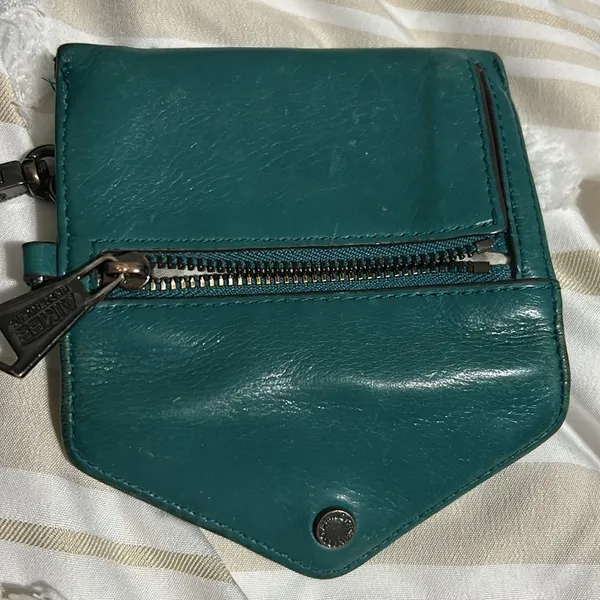 Aimee Kestenberg "Ashley Leather" Wallet Purse, in "Rainforest Green" - Image 9