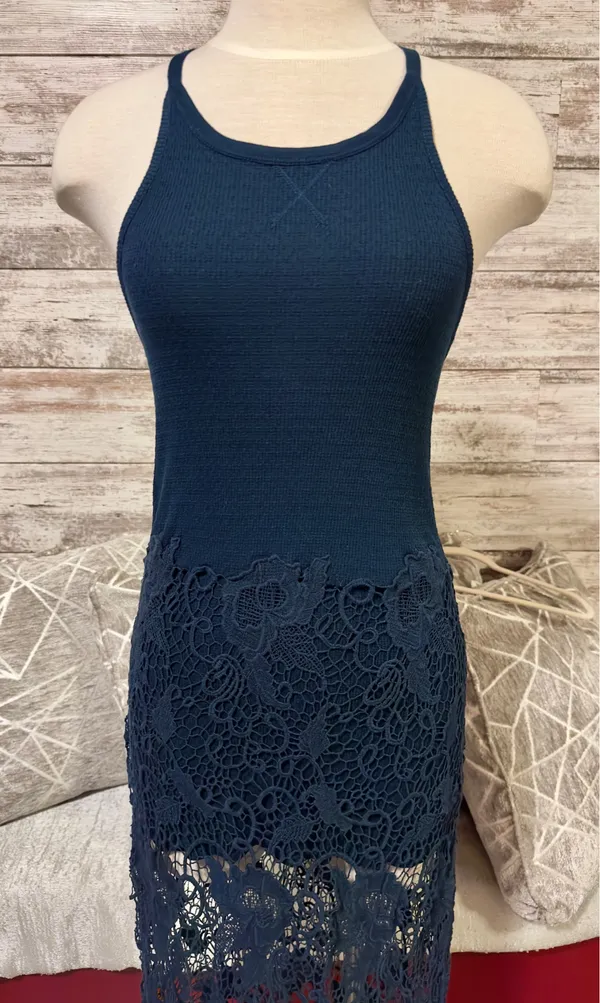 Free People Dress Crochet Midi - Image 3