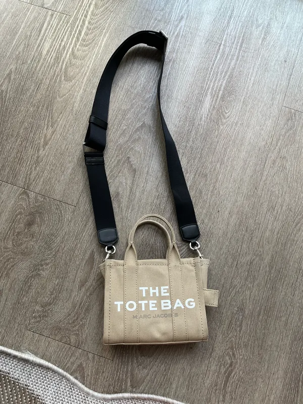 Beige Marc Jacob’s The Canvas Crossbody Tote Bag - Image 6