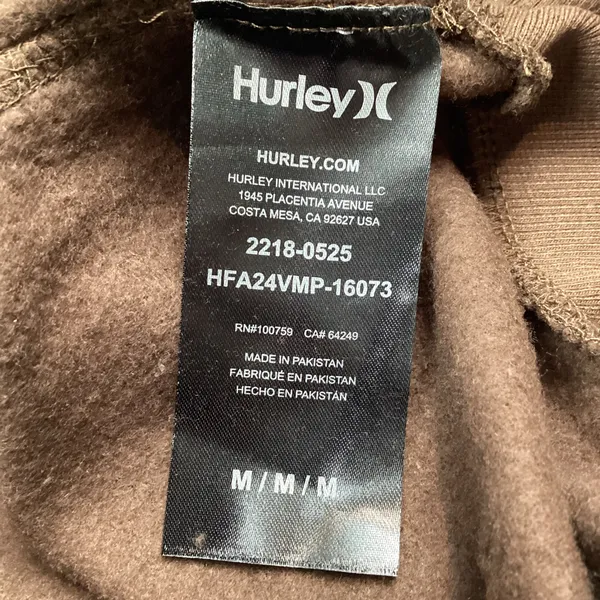 Hurley Men’s One and Only Pullover Hoodie Sweatshirt Medium NEW! Retail $55 - Image 4