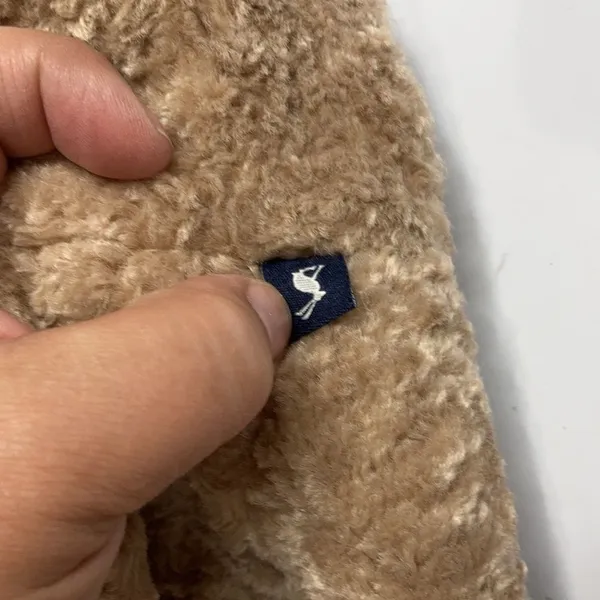 Joules fuzzy slippers‎ size 9/10 Tan - Image 4