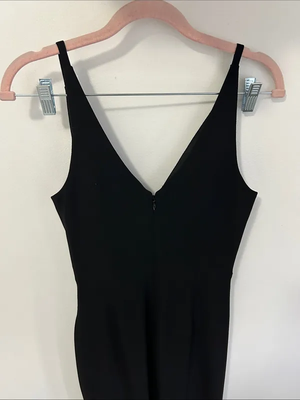 Dress The Population Iris Slit Crepe Gown - Image 8