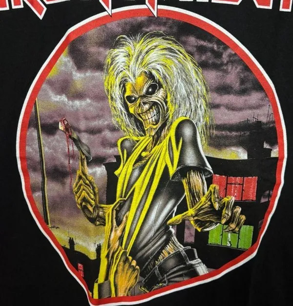 Iron Maiden Killers Album Cover Art Heavy Metal Tee M - Image 2