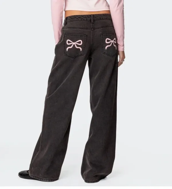 Edikted black jeans - Image 4