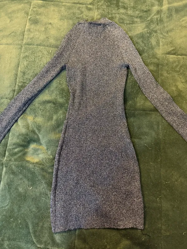 By & By Sparkly Grey Dress - Image 2