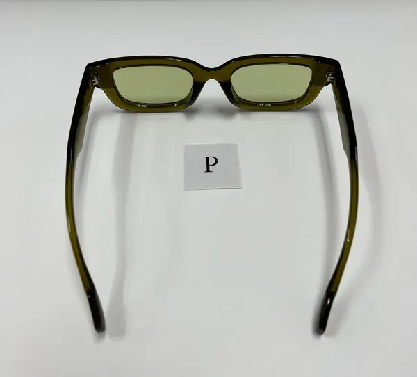 Rectangle Olive Green Sunglasses / Small Olive Green Sunglasses - Image 4