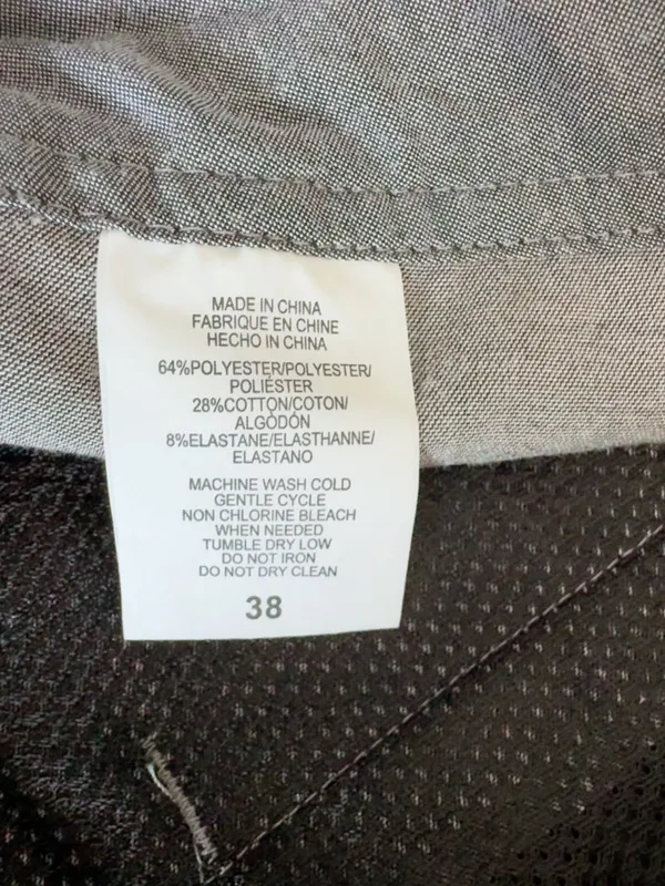 O’Neill Men’s Hybrid Shorts – Size 38 – Light Gray – Hyperfreak Stretch – Standard Fit - Image 4