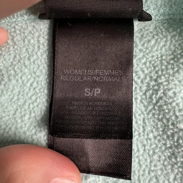 The North Face Pullover‎ Womens Small Green Fleece 1/4 Zip Mock Neck Lightweight - Image 7