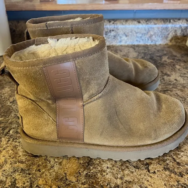 UGG‎ Brown Suede Ankle Booties - Image 3