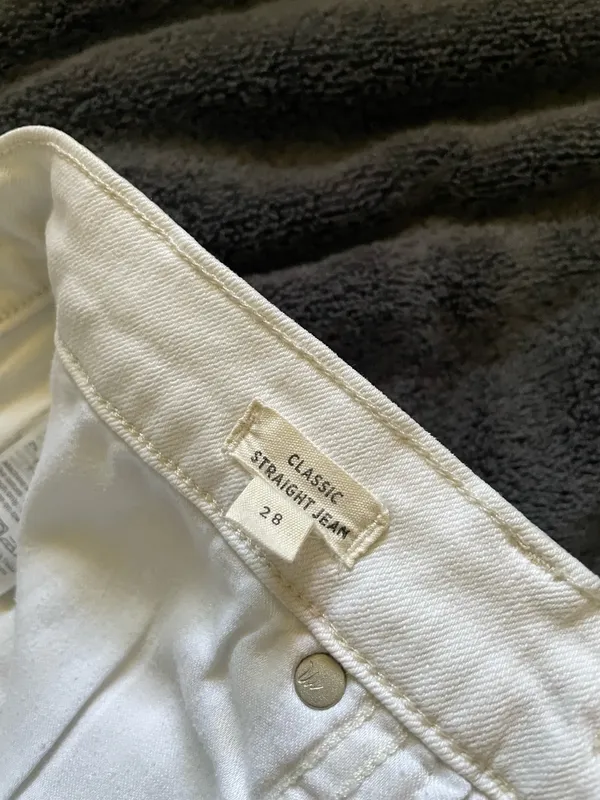 Madewell Pure White Vintage CanvasComfort Stretch white straight l - Image 11