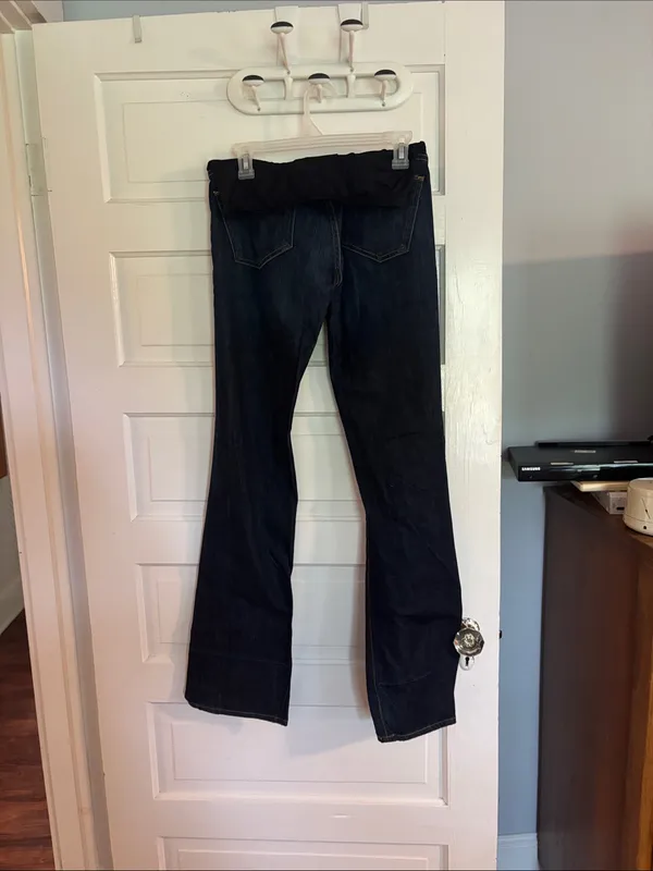 Citizens of Humanity Dark Blue Women's Maternity Bootcut Jeans - Image 2