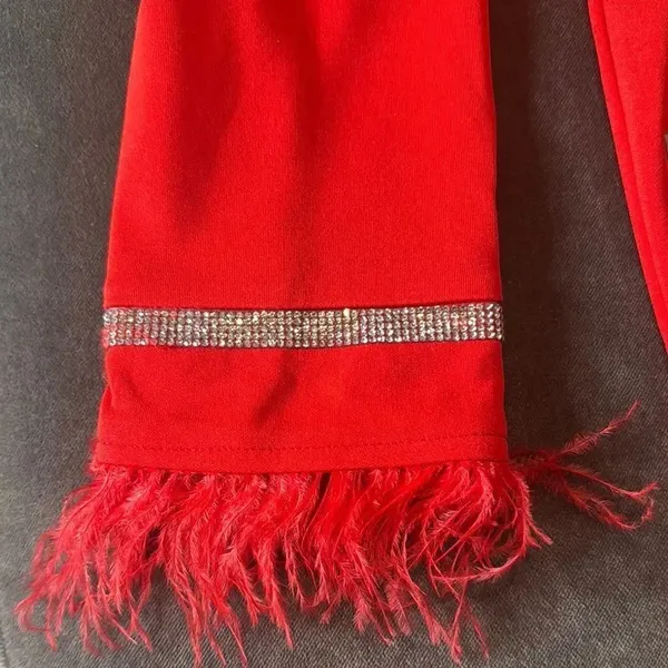 Women’s Red Double-Breasted Long Sleeve Jacket Dress **Size M Runs SMALL NWOT - Image 12