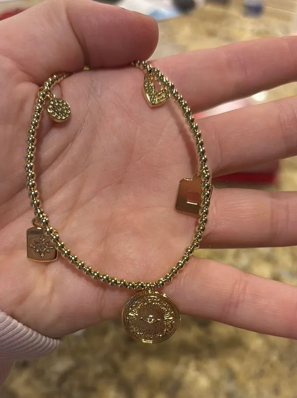 South Moon Under Brand New Gold Necklace With Charms - Image 3