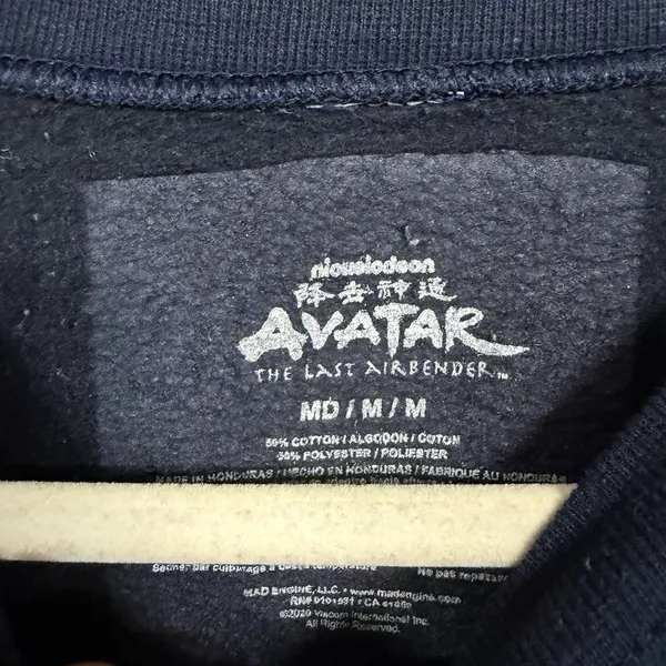Avatar The Last Airbender Sz M Blue Water Tribe Otter Penguins Sweatshirt Top - Image 5