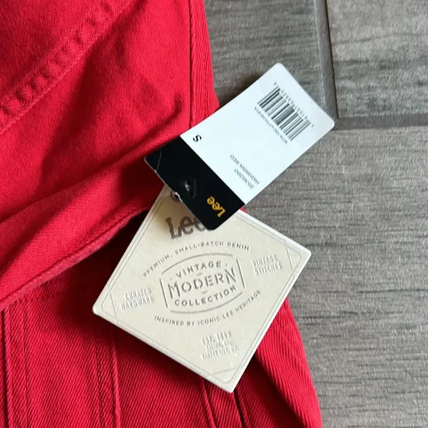 NWT Lee vintage modern rider jacket in red - Image 5