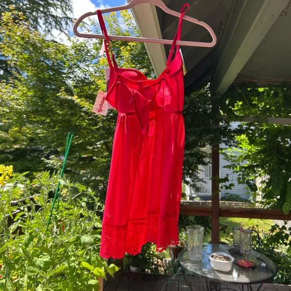 Daisy Fuentes NWT Red Négligéé Set - Image 2