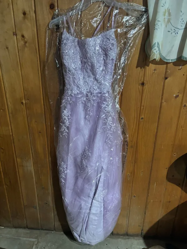 Prom Dress Purple Size 6 - Image 3
