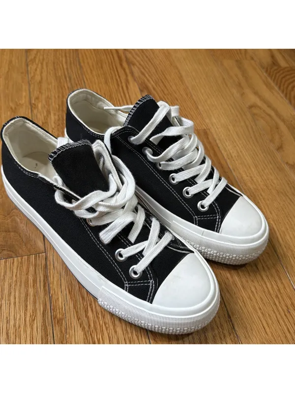 Size 8M Women’s Shoes Sincerely Jules Vina Black & White - Image 4