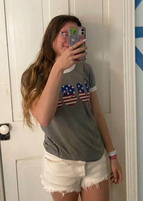 Victoria Secret PINK USA gray Tshirt - Image 2