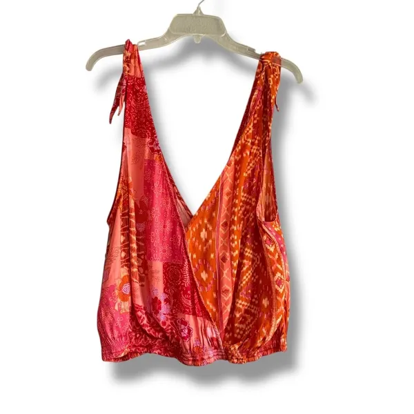 Free People Tied To You Tank Top in Lemonade color combo NEW size medium - Image 5