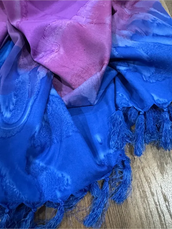 Rima Ombre Fringed Rima Beach Wear Scarf/ Wrap - Image 6