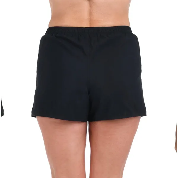 Maxine of Hollywood Black Solid Woven Boardshort Swim Bottom, 12 - Image 2
