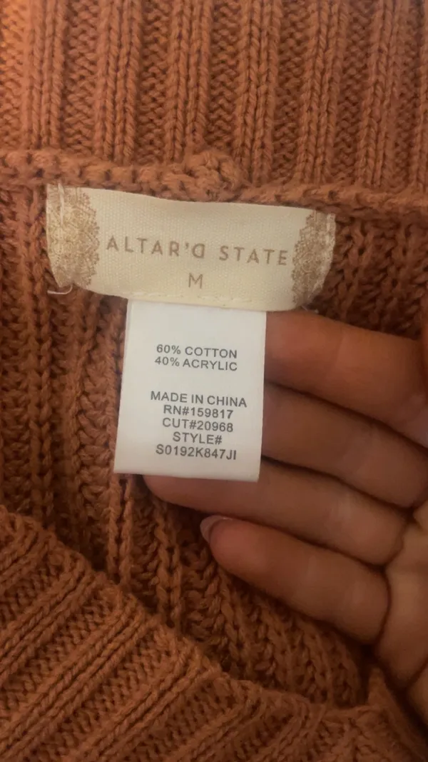 Altar'd State Detailed Cropped Sweater - Image 2