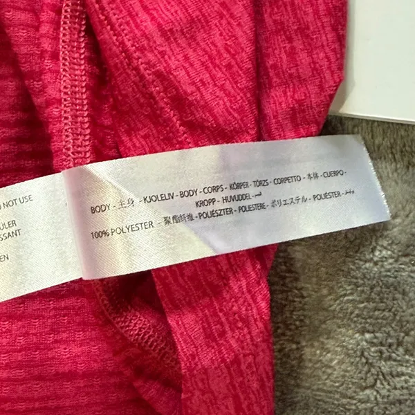 Ariat Rebar Evolution 1/2 Zip Top Womens M Pink Space Dye Long Sleeve Equestrian - Image 9