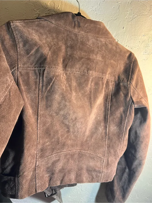 Blank NYC Suede Moto Jacket - Brown - Image 14