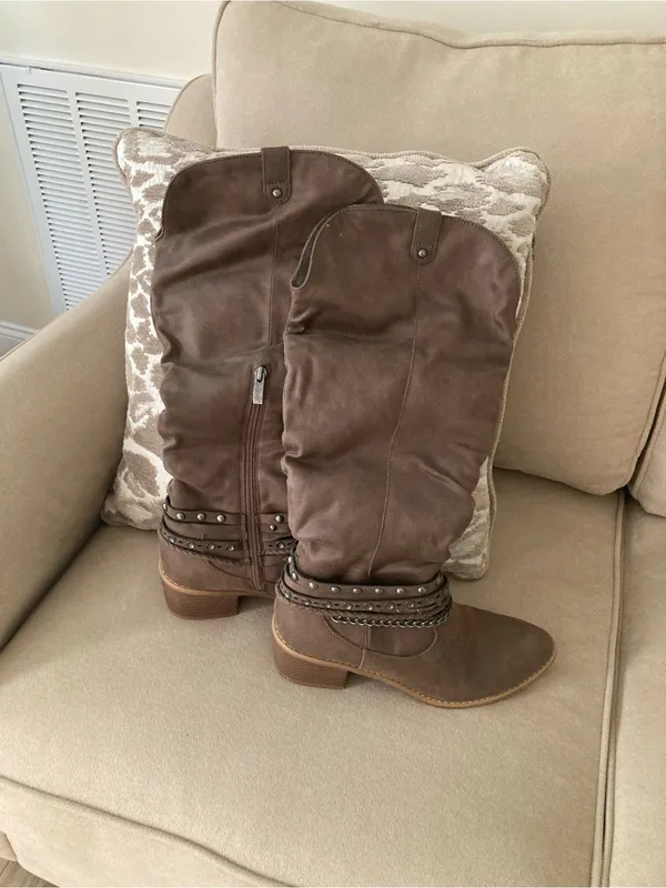 Brown Studded Mid - Image 2
