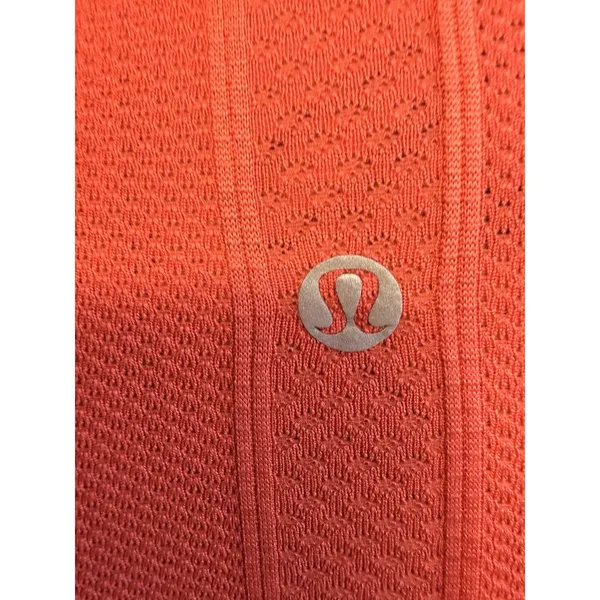 Lululemon Swiftly Tech Short Sleeve Shirt Top Orange Women's Size‎ 4 - Image 5