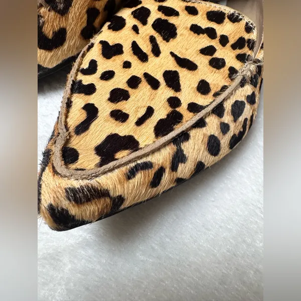 Steve Madden Featherl Cow Hair Leopard Print Women's‎ Loafers Flats Size 6 - Image 6