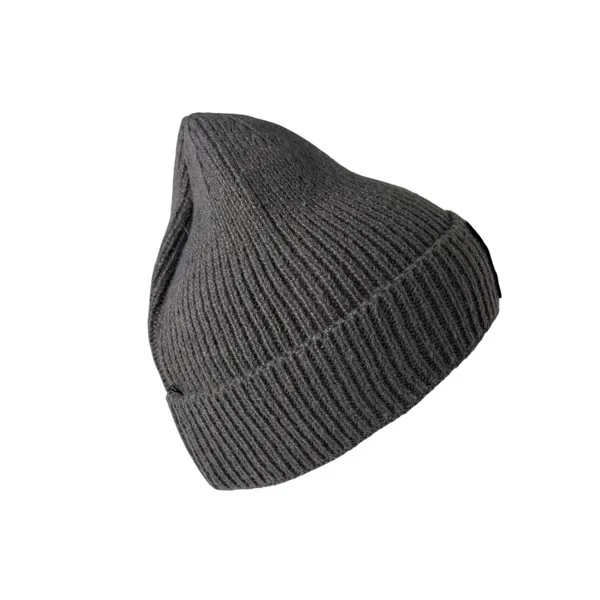 Unisex Knit Cap Beanie‎ Double Layer Winter Hat Gray NEW OS - Image 4
