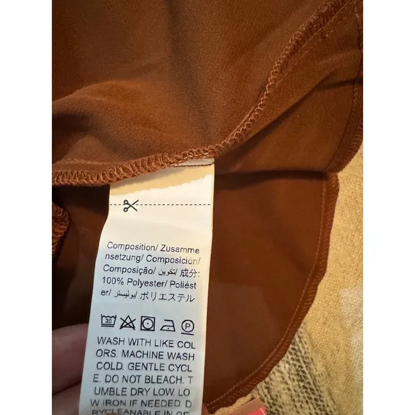 SHEIN Women Brown High Waisted Pleated Straight Leg Dress Pants Trousers Size L - Image 7