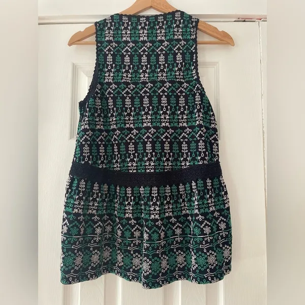 Maeve Extra Small Tunic Viscose‎ Navy with Green Excellent Condition - Image 6