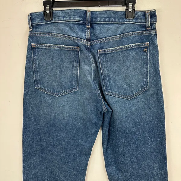 Madewell The Dean Easy Straight Jean Greendale Wash Rigid Blue US 28 NWT - Image 14