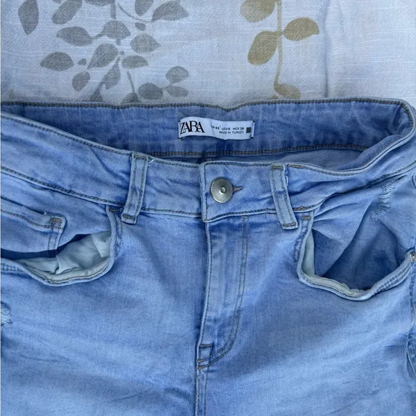 Zara Blue Skinny Jeans Sleek Fit - Image 2