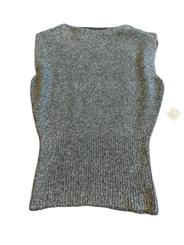 Free People Talia Sweater Mini Dress Sleeveless Grey Sparkle Size Small NWT - Image 2