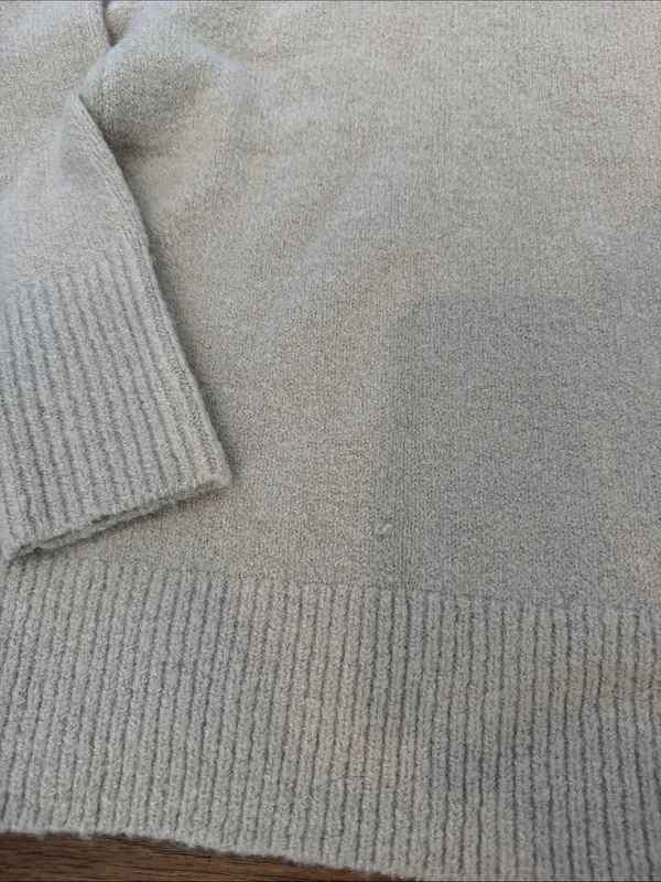 Cable Stitch Women's Cream Mock Neck Sweater Size Medium - C1-346 - Image 9