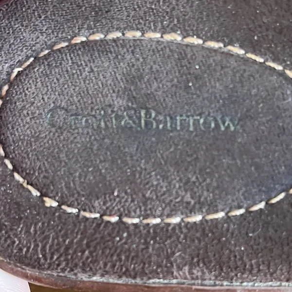 Croft & Barrow Dianna Brown Leather Upper Block Heel‎ Mules W Weaving Accent 6.5 - Image 5