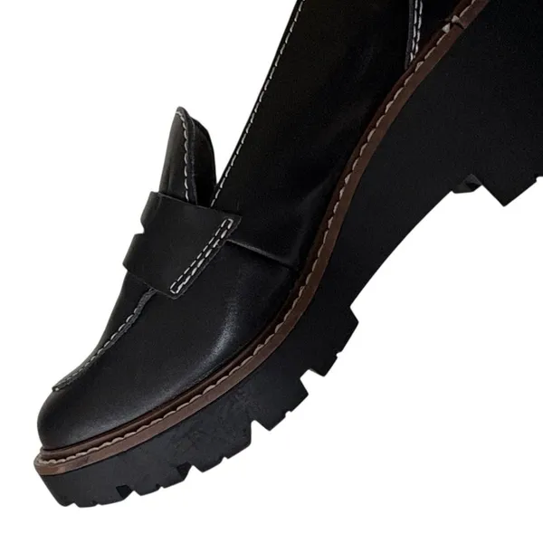 Like New Blondo Leather Dulce Loafers Black Size 8 Retail $119.00 - Image 5