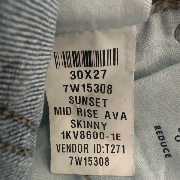 Lucky Brand Mid Rise Ava Skinny Jean Sunset Size 10 / 30 - Image 14